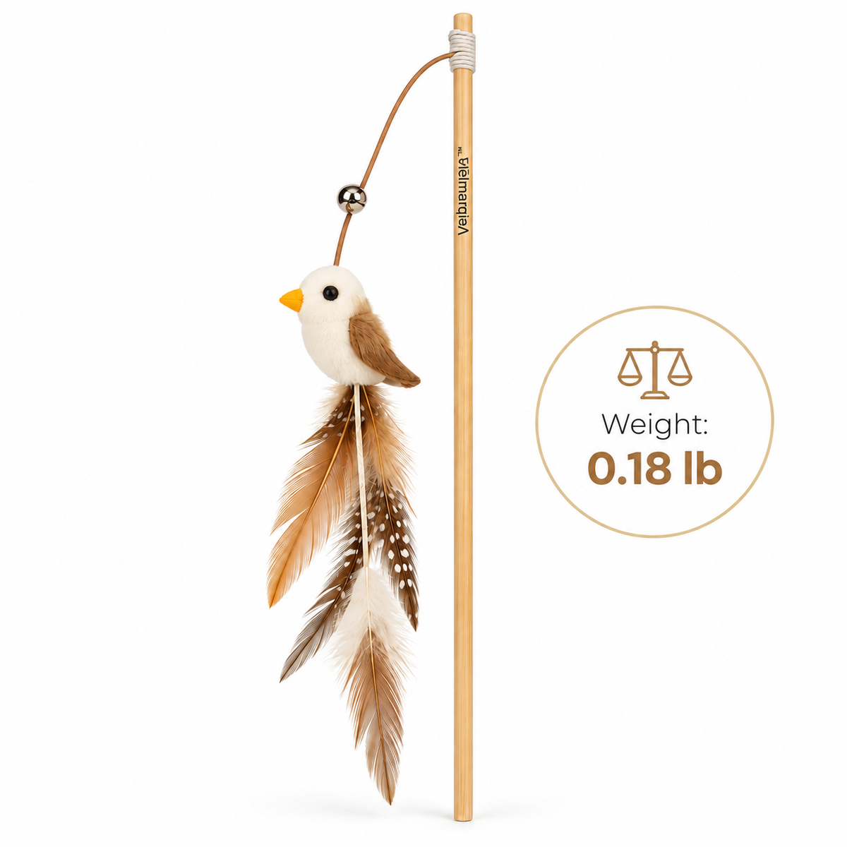 Velmarqis™ Feather Finch Teaser Wand