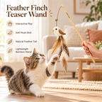 Velmarqis™ Feather Finch Teaser Wand