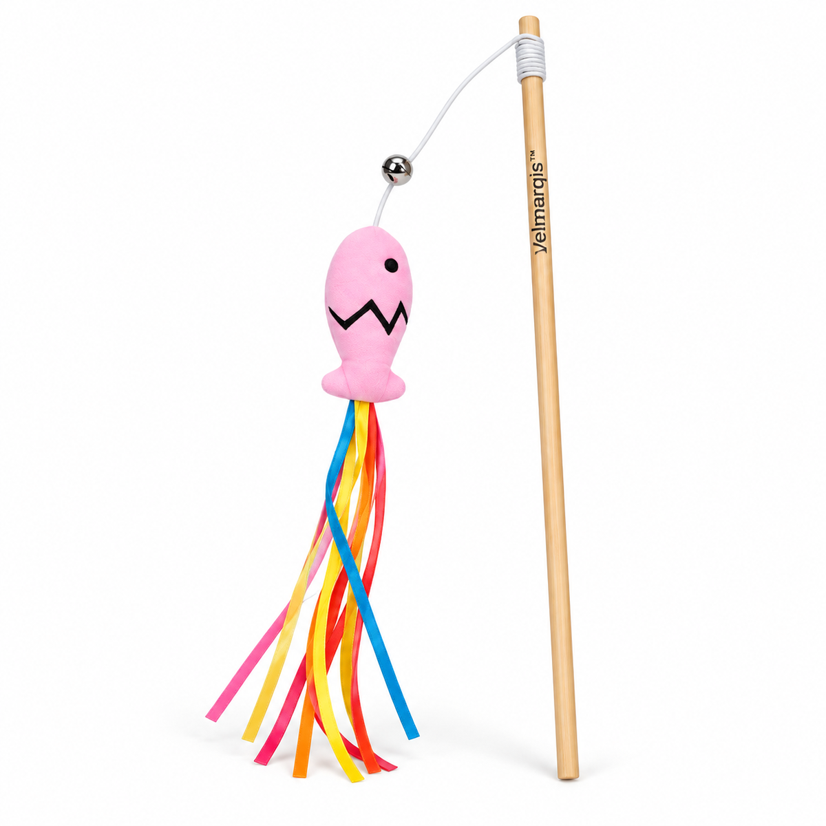 Velmarqis™ Rainbow Fish Ribbon Wand