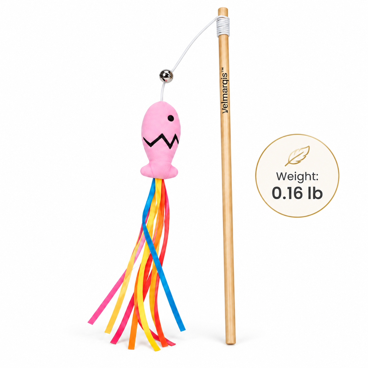 Velmarqis™ Rainbow Fish Ribbon Wand