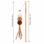 Velmarqis™ Earthtone Pom Teaser Wand