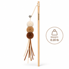 Velmarqis™ Earthtone Pom Teaser Wand
