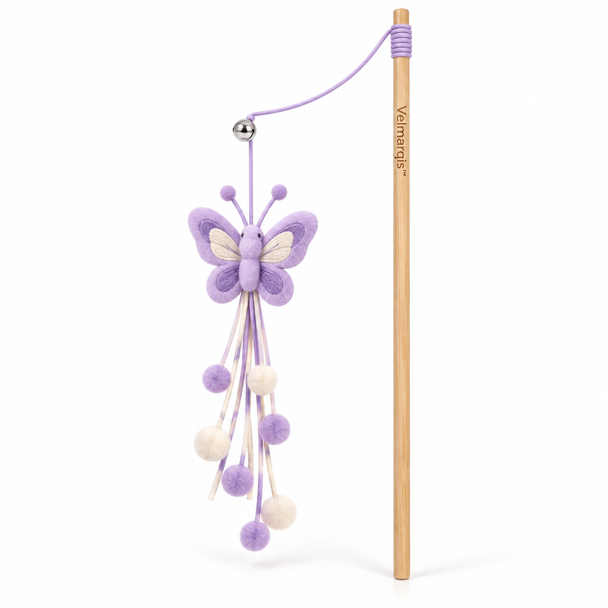 Velmarqis™ Lavender Butterfly Teaser Wand