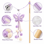 Velmarqis™ Lavender Butterfly Teaser Wand