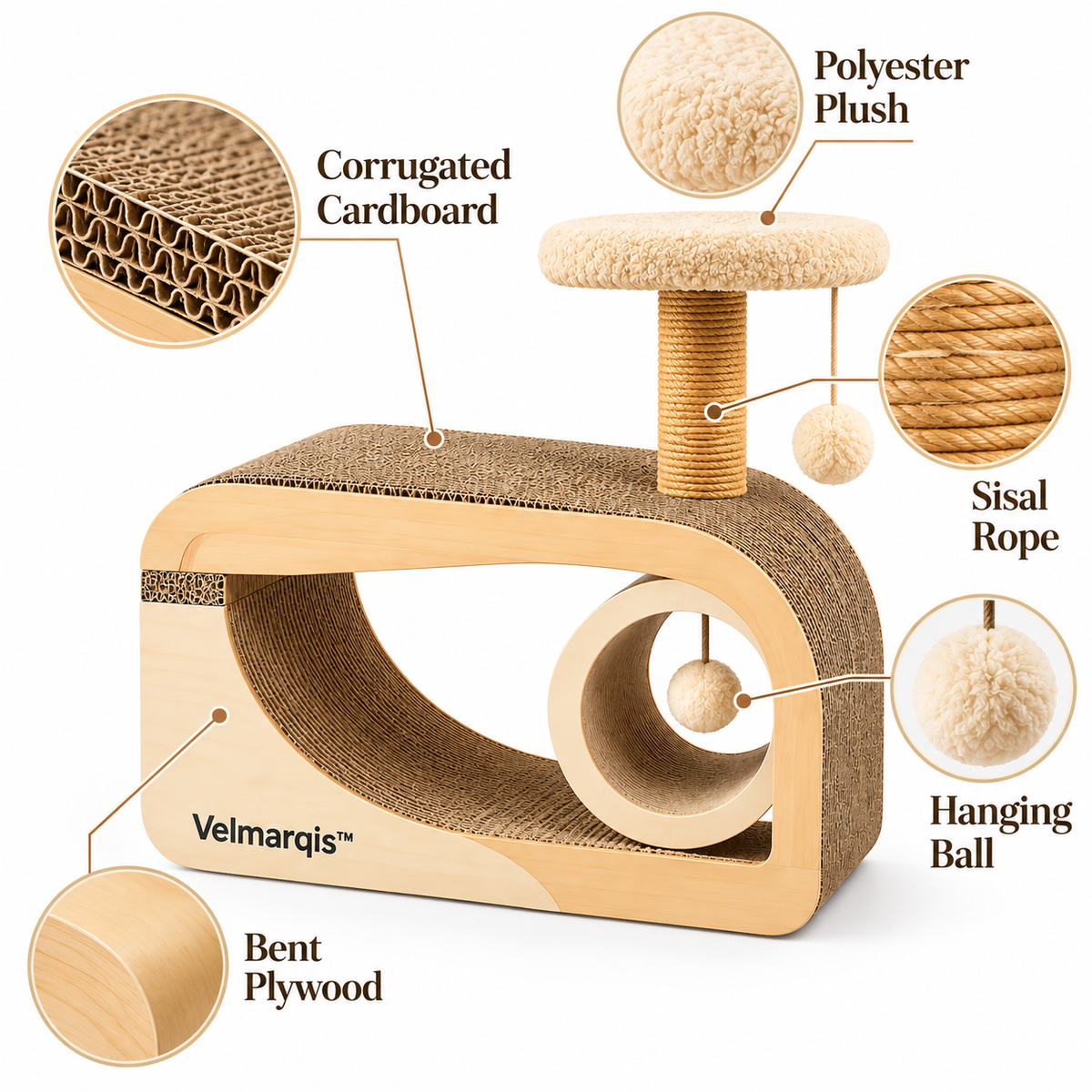 Velmarqis™ Orbit Curve Activity Lounger